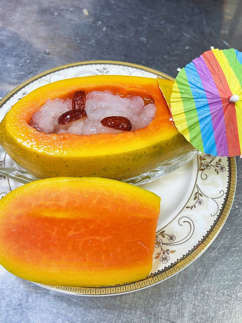 月子餐zui受欢迎食谱:木瓜炖雪蛤|附做法 - 今天向大家介绍的是:木瓜
