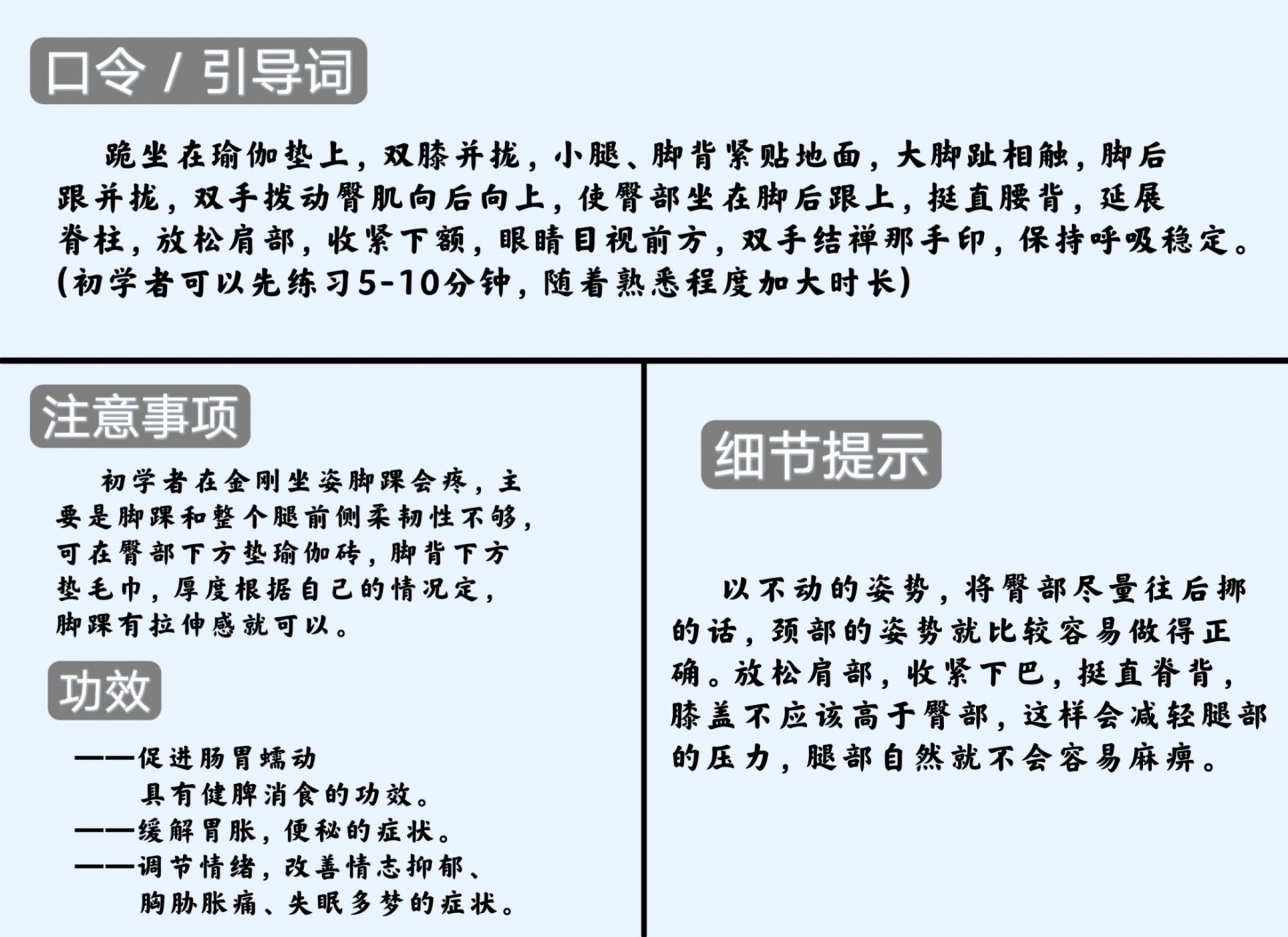 金刚坐姿口令图片