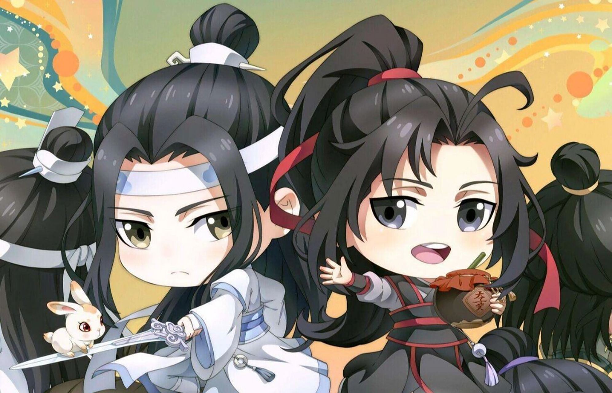 魔道祖师q版忘羡高清图片(1) 要图私信,请勿照搬二转谢谢 魔道祖师