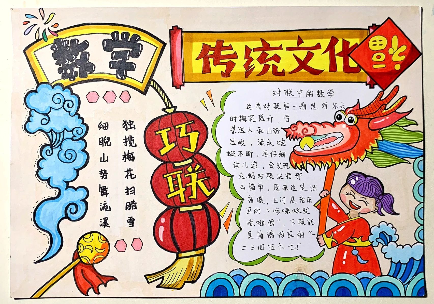 数学小报 主题"数学中的传统文化