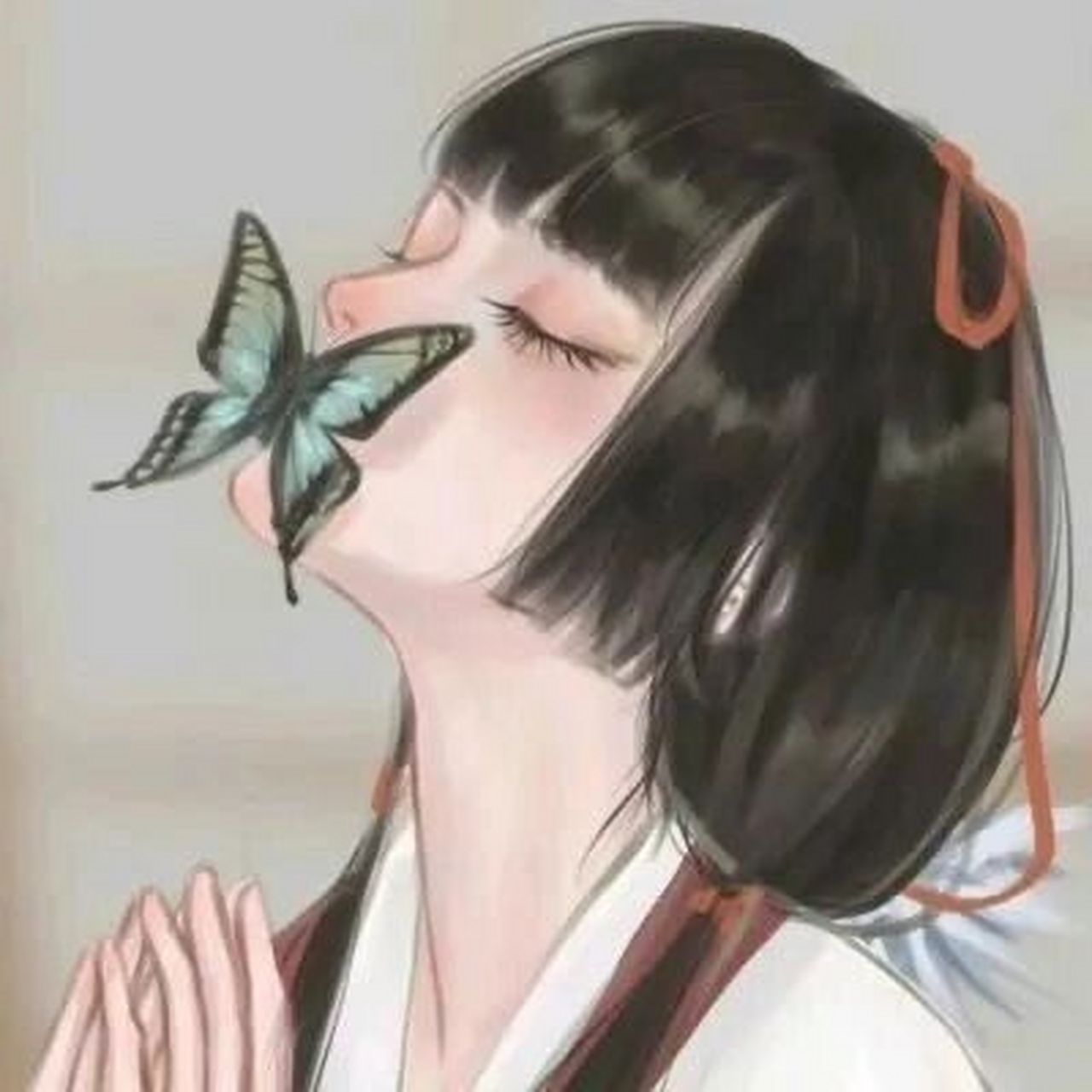 高冷御姐女生头像 图一插画师:潇潇朱