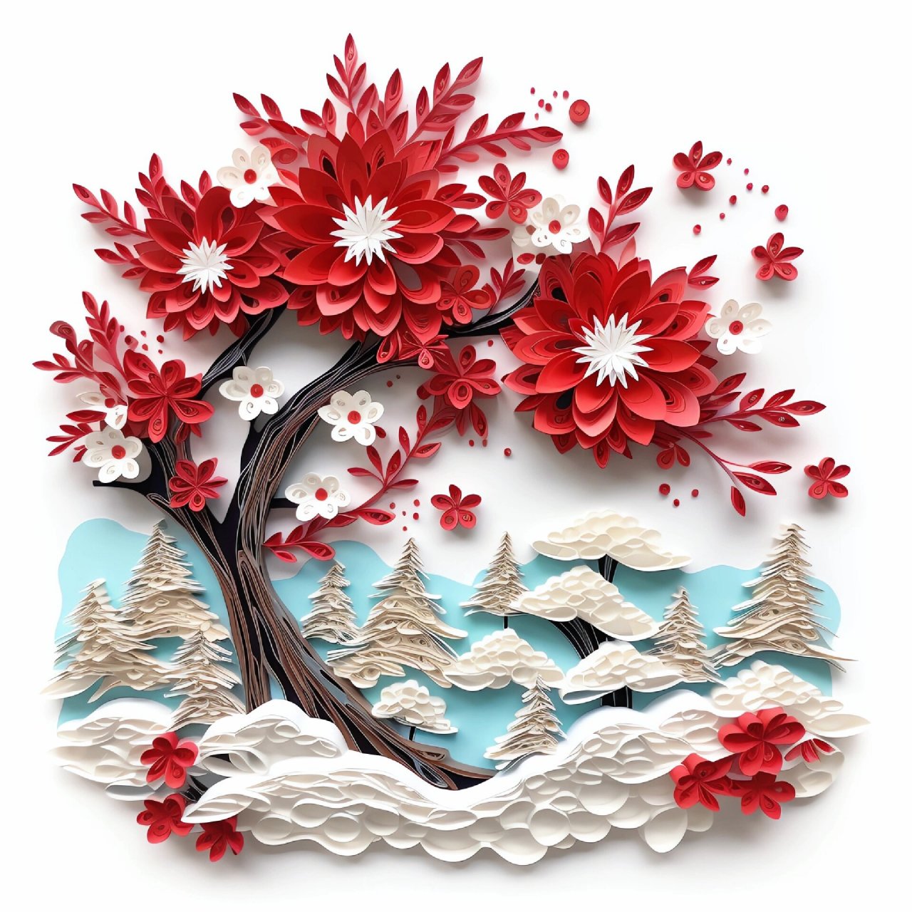 纸艺‖国风韵味 风神驭骑纸为翼, 画卷花开尽画力.