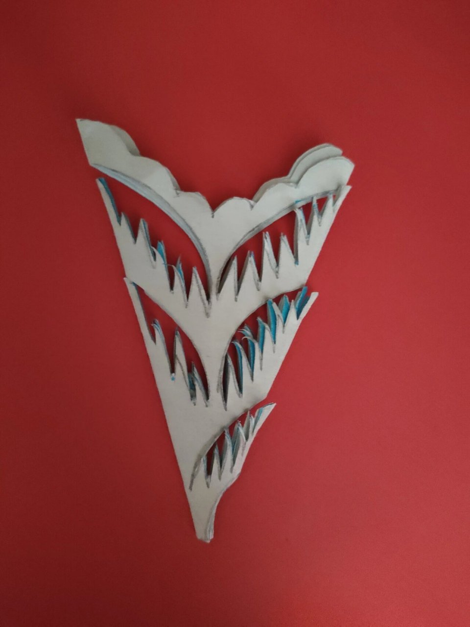 十角剪纸 折纸方式可以参照前面的五角剪纸