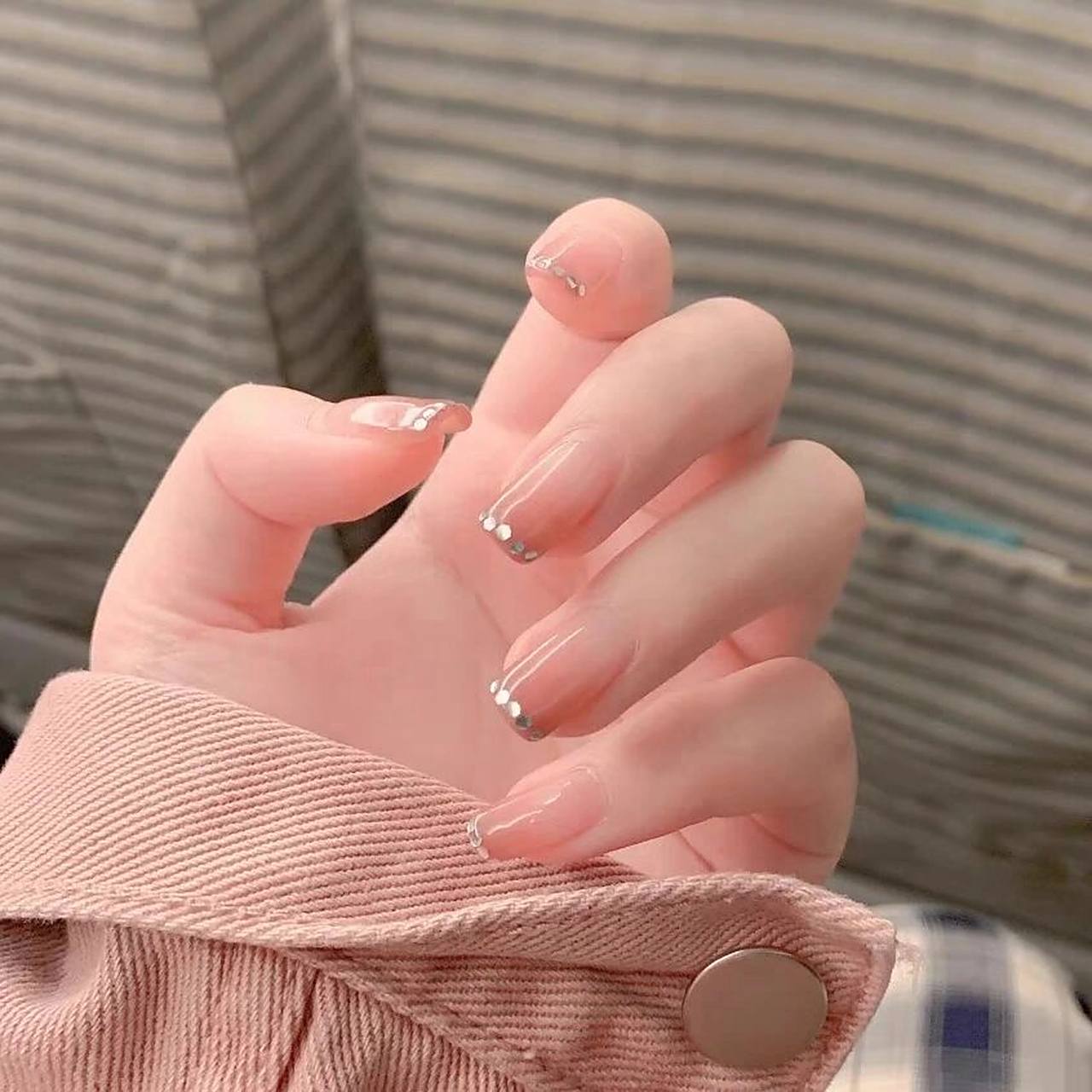 清新淡雅冰透裸色美甲合集