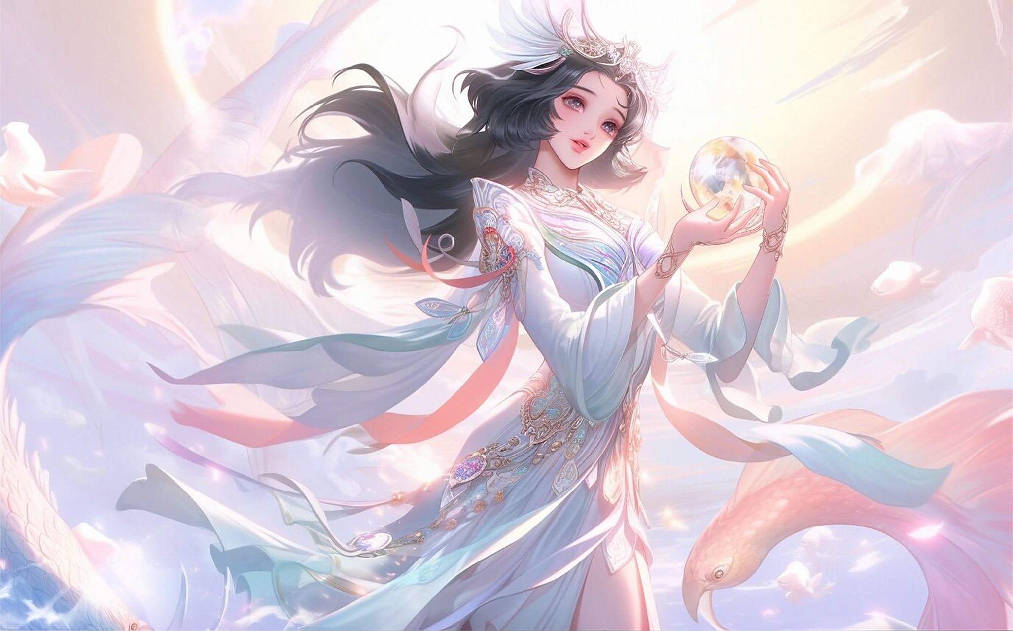 「高清壁纸」西施||至美·乘鲤谣