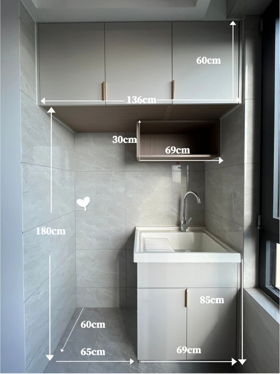 被问n次的阳台洗衣柜设计尺寸奉上(附cad) 99南京|中和桥 阳台洗衣