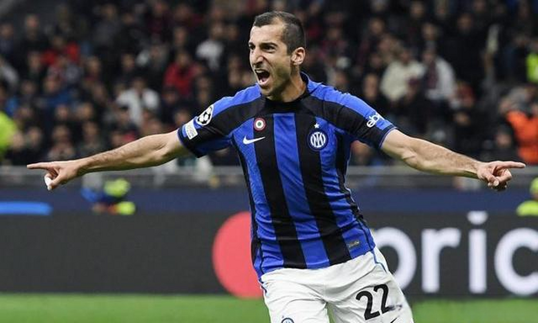 据意大利天空体育报道,姆希塔良 已经正常参加了国米 全队合练,欧冠