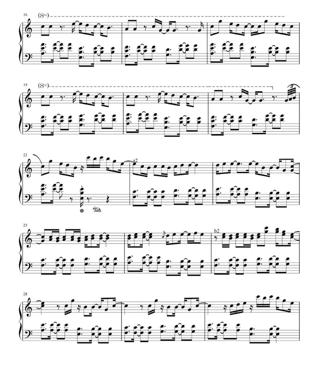 谱子来啦《溯》钢琴谱分享,超级空灵哦!