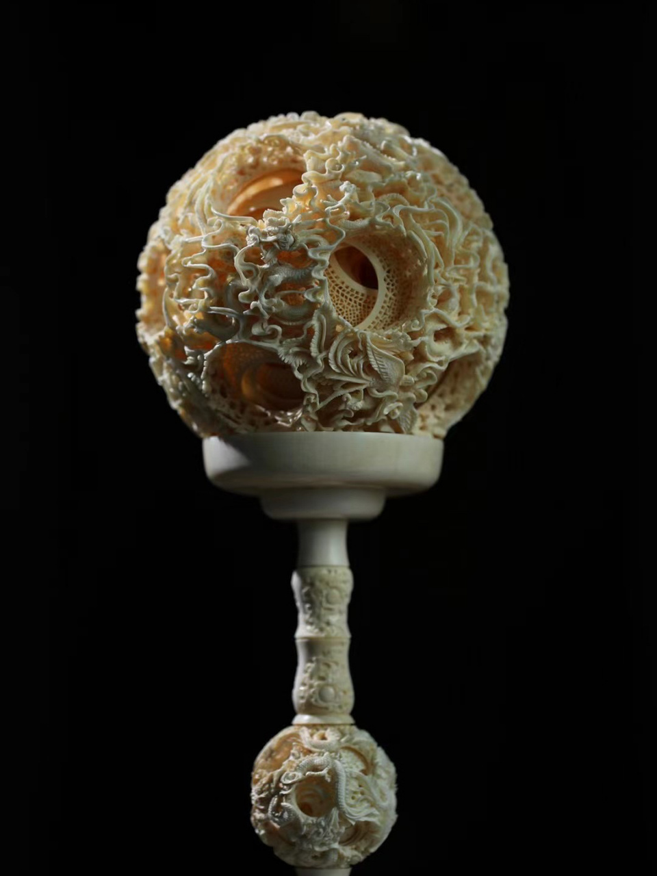 令人叹为观止的中国独门绝技|十三层鬼工球 猛犸|鬼工球 牙雕套球又称