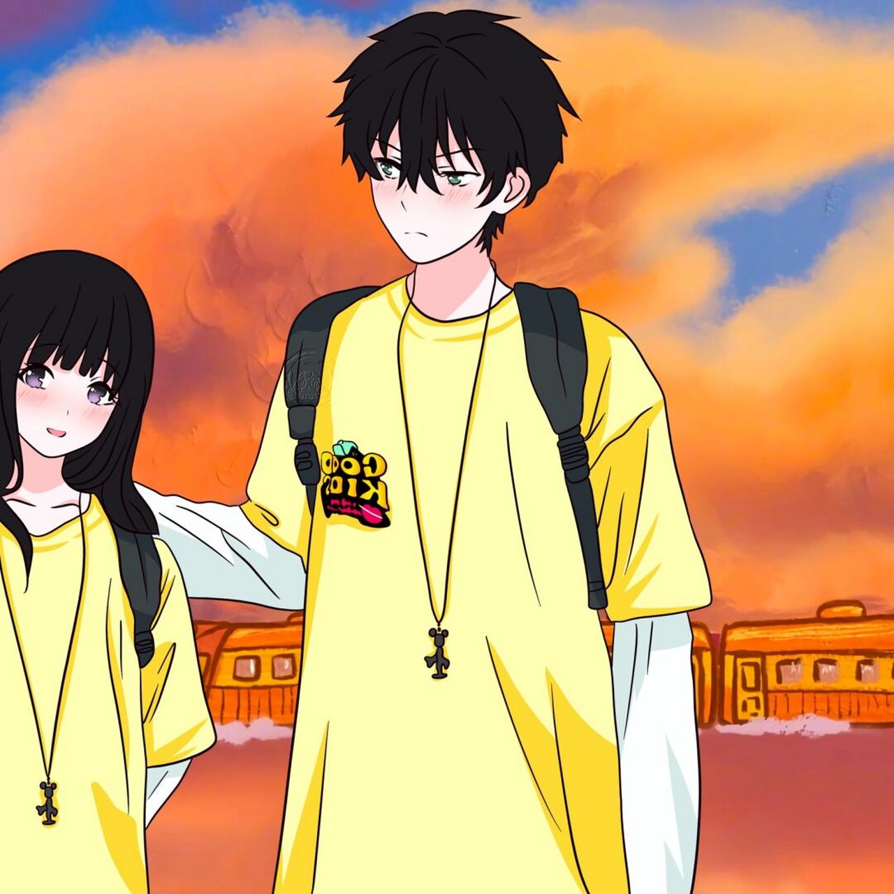 参考 #手绘头像# #动漫头像# #可爱头像# #情侣头像# #情头# #冰菓