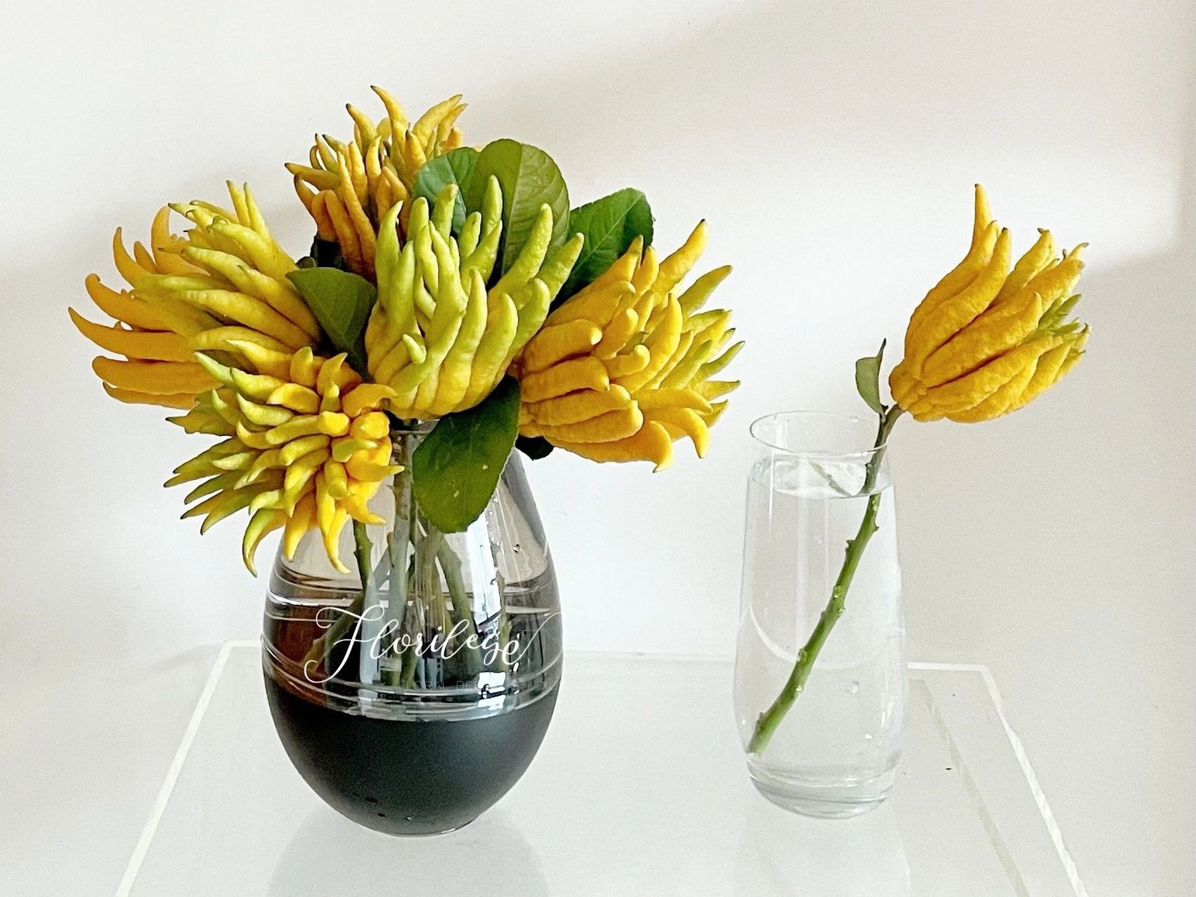 佛手分两个规格: 11566摆盘无枝,主要用于花艺装饰,或家居摆盘