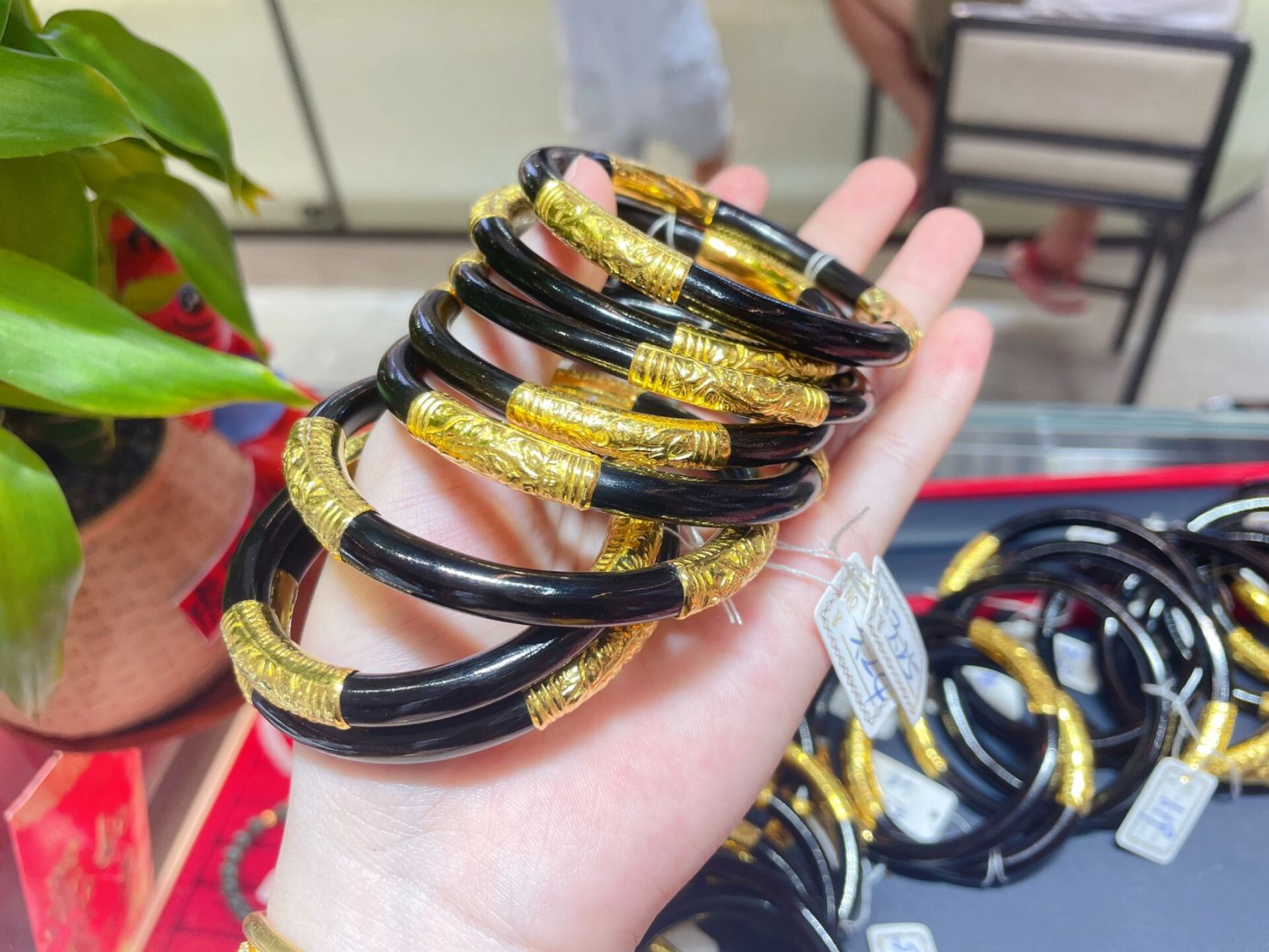 足金黑藤手镯大人款到货啦6015601560156015 足金黑
