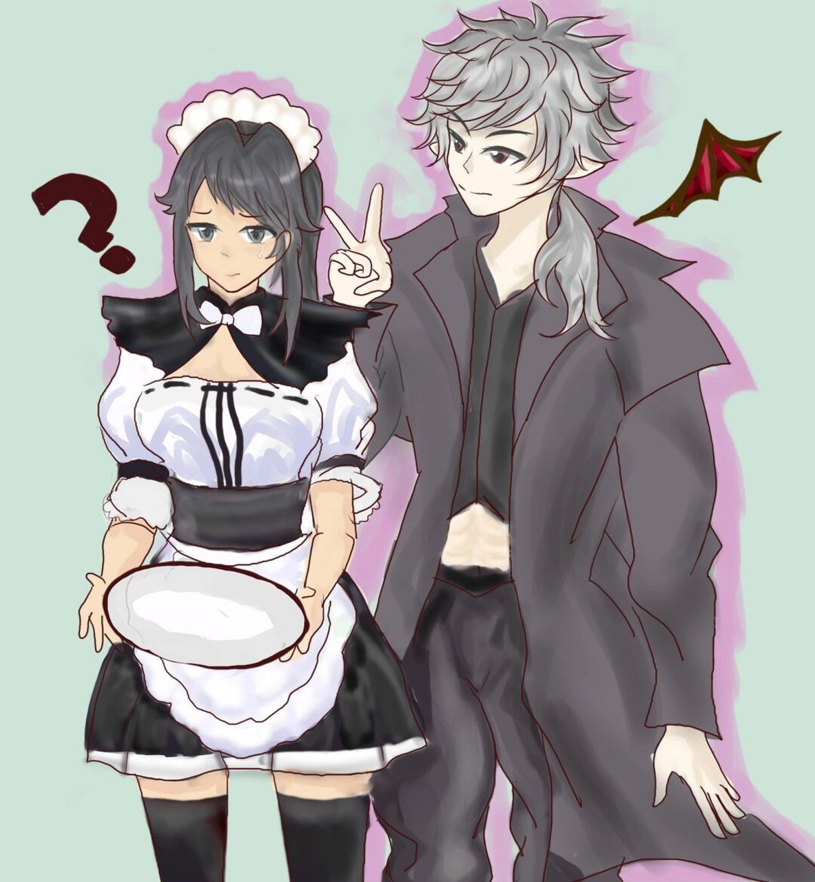 绫乃和vilimon(我旧设啦不是情敌转性)#病娇模拟器# #同人图