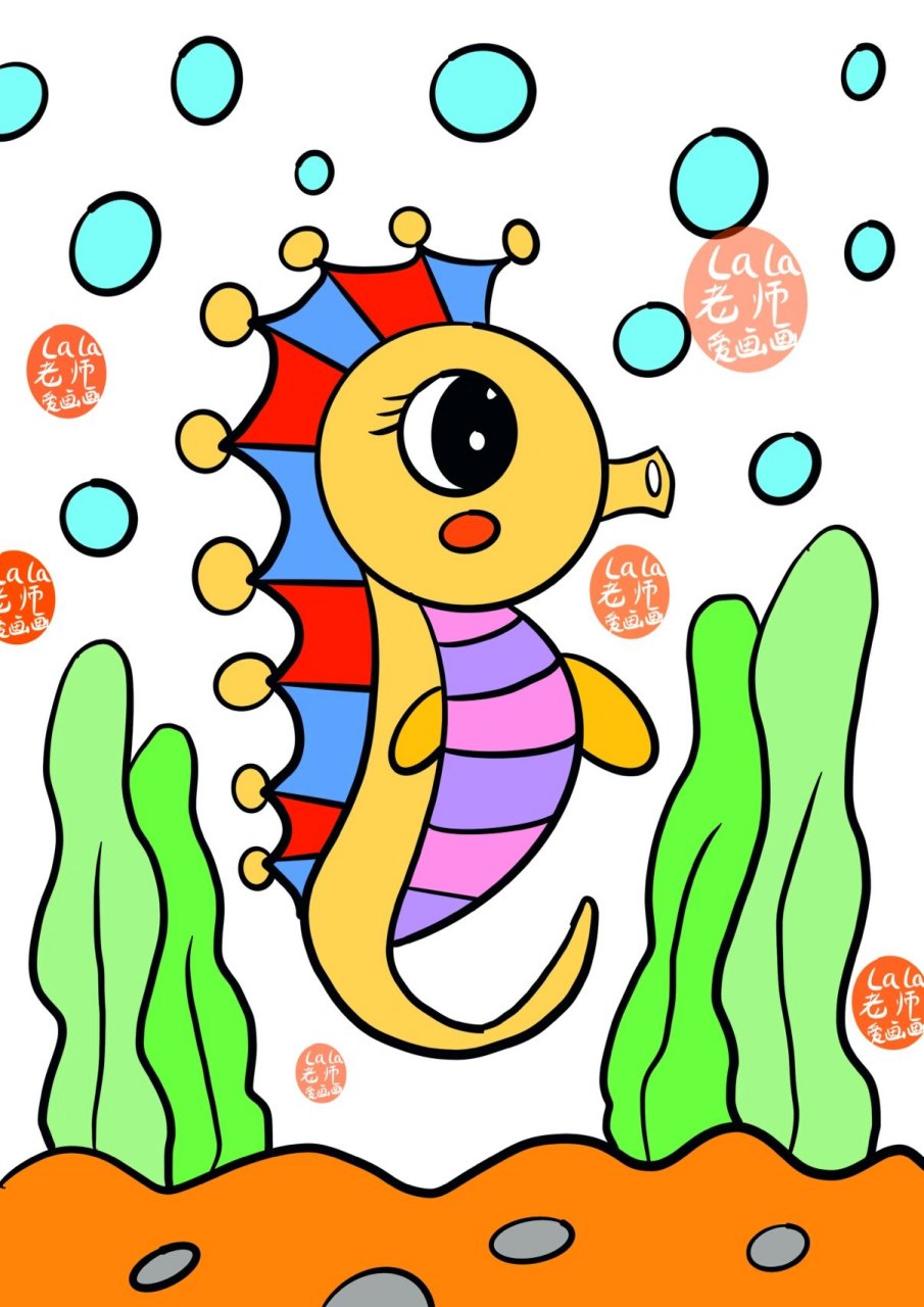 海马儿童创意画 海马儿童创意画 一对一线上绘画教学 课程类别:儿童