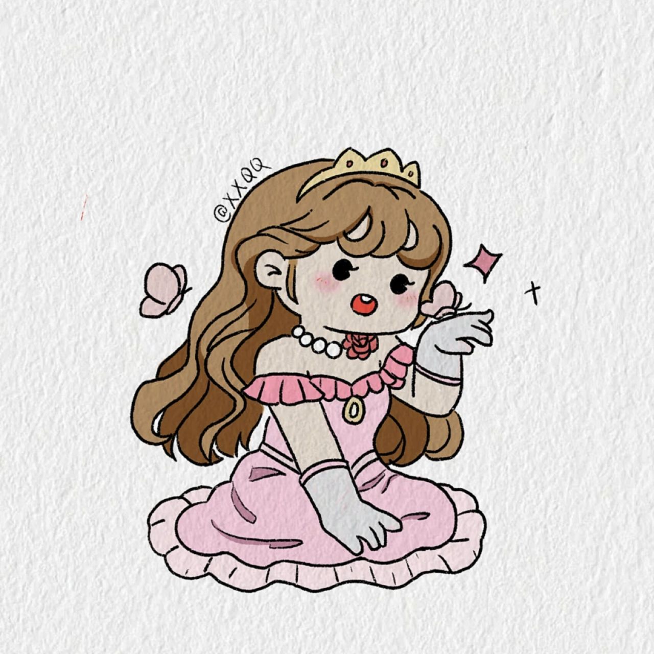 玫瑰公主小麻薯/上色