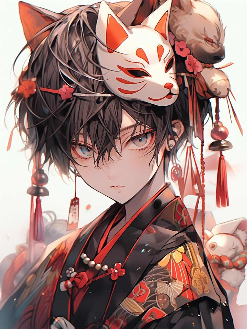 狐妖少年 | 动漫男生头像壁纸插画素材