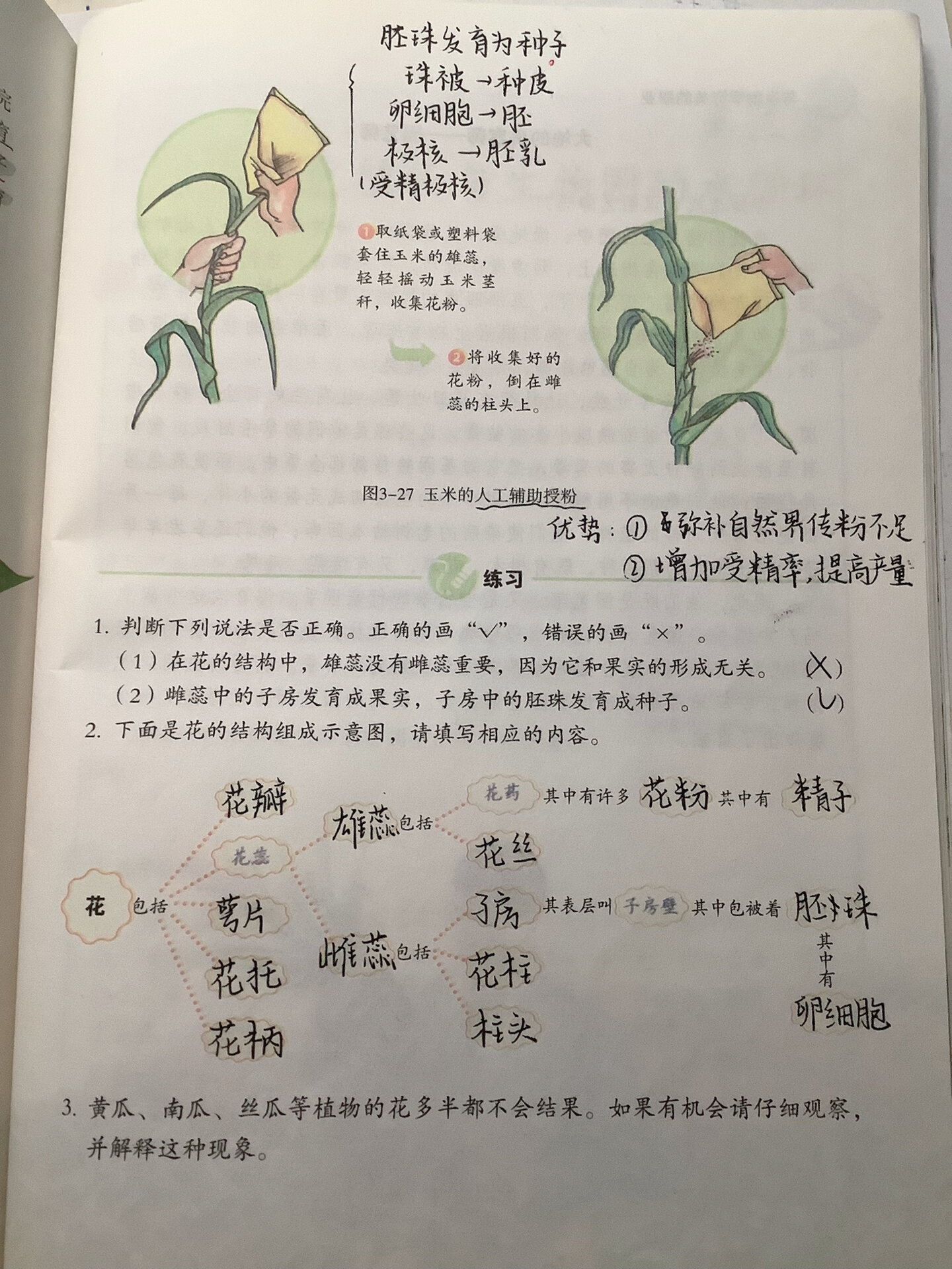 生物自然笔记初一文字图片