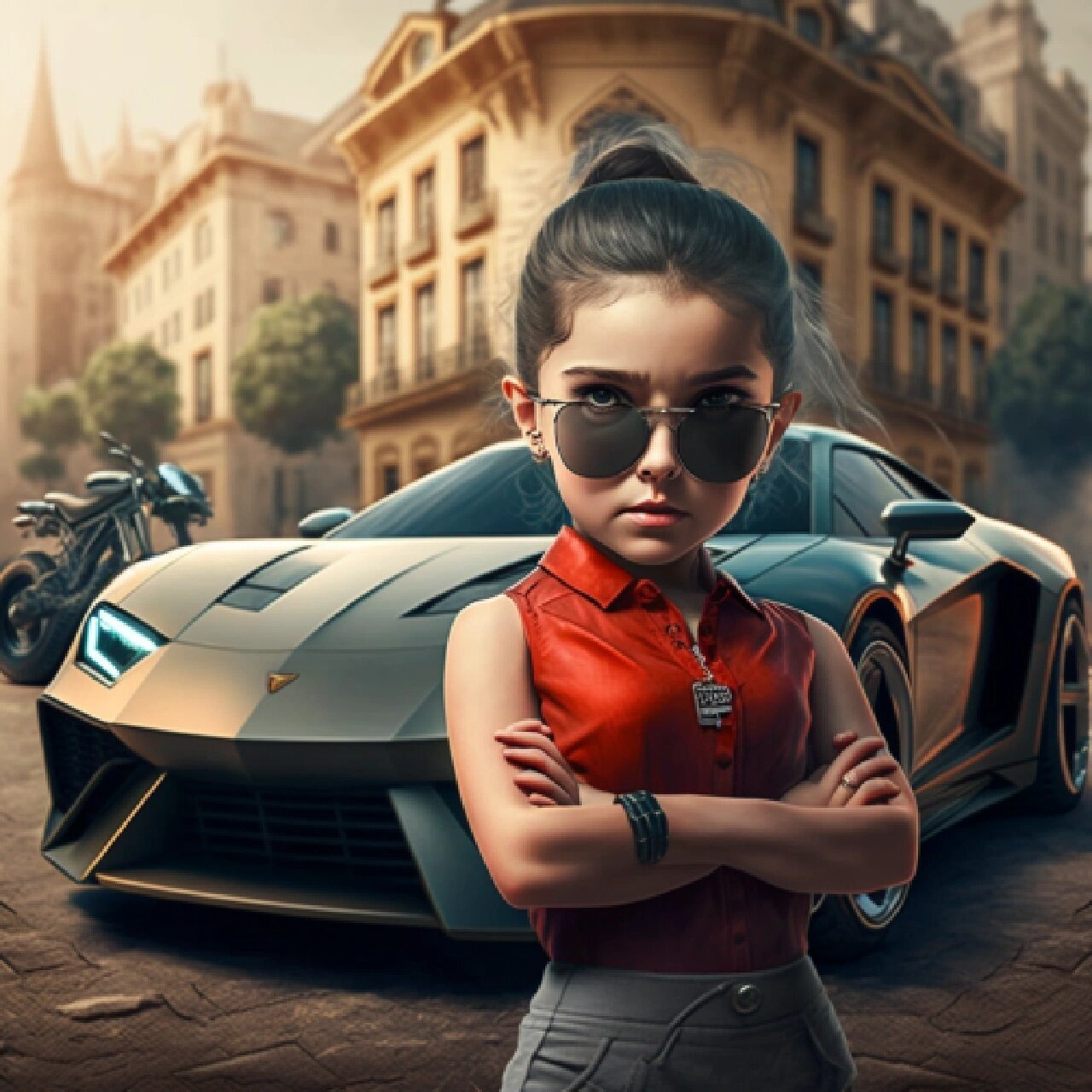 酷酷的少女车模头像 老规矩,关键词放首页群聊啦