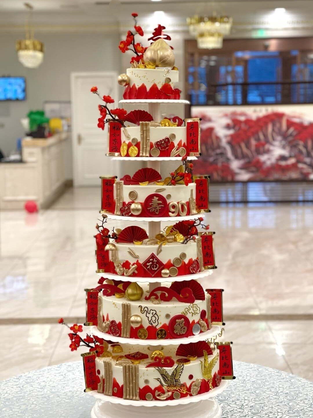 祝寿 6层蛋糕 生日蛋糕 祝寿蛋糕