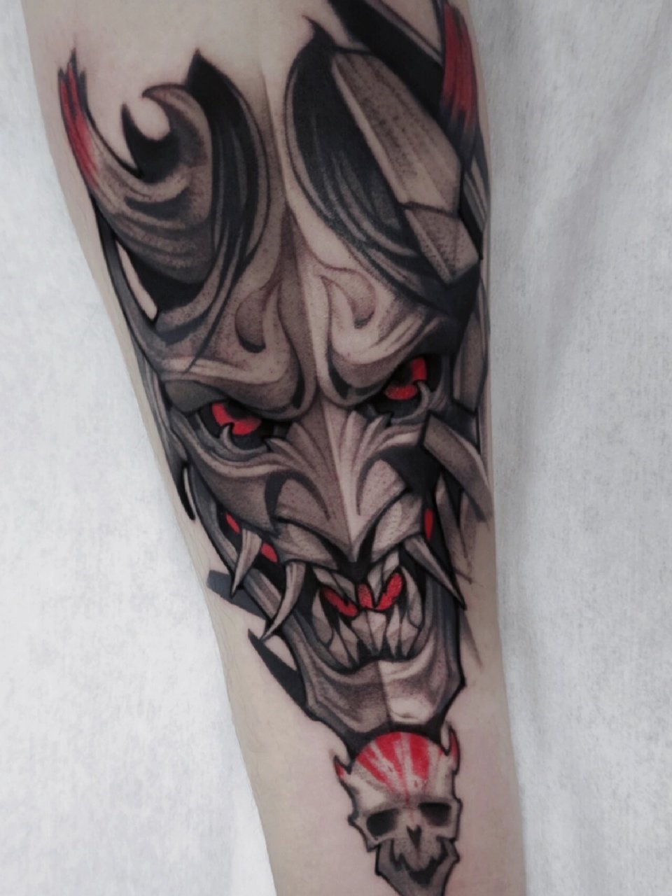 般若·小臂内侧tattoo