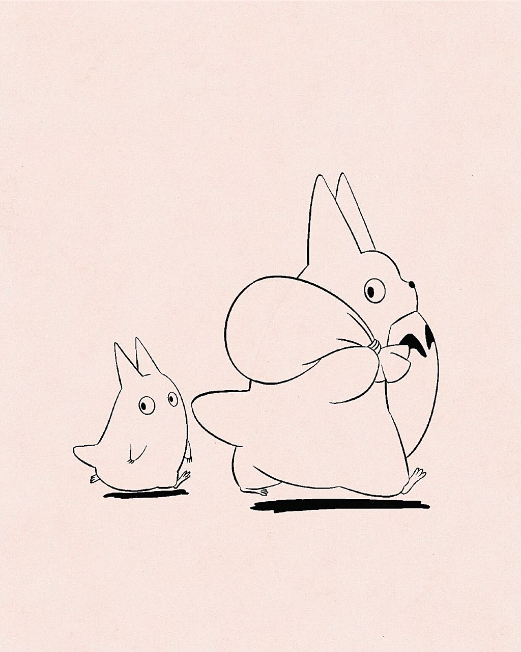 97新手教程|宫崎骏龙猫简笔画教程|小白必会 97爱分享 爱画画