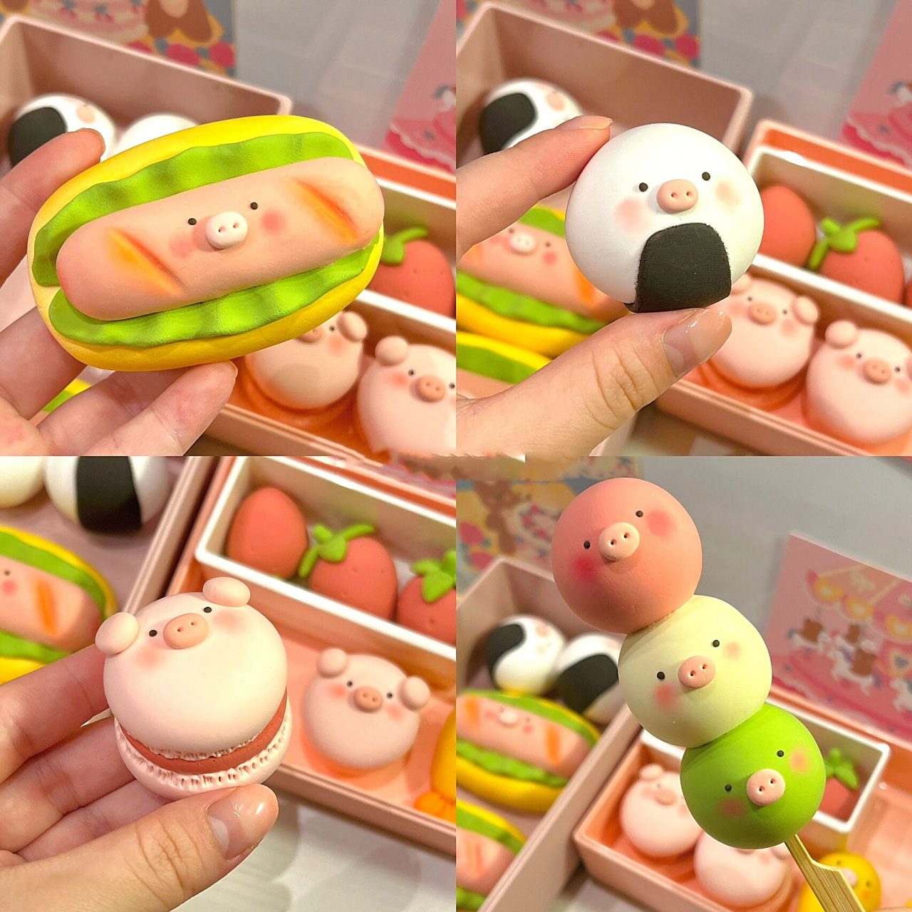 78这么可爱的便当谁不迷糊91超轻粘土 猪猪便当来啦!