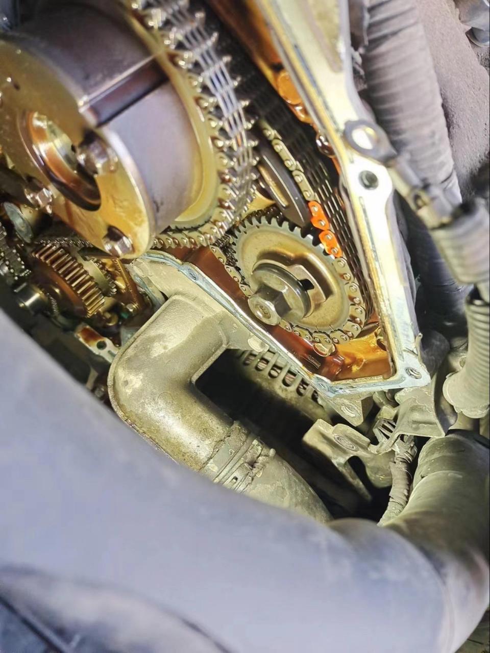 v6天籁 更换正时链条7315