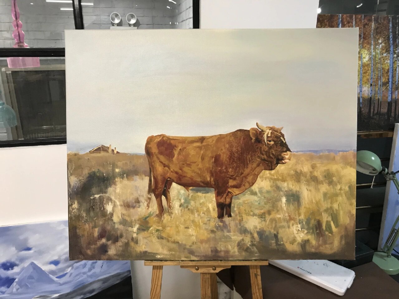 油画 "老黄牛系列"