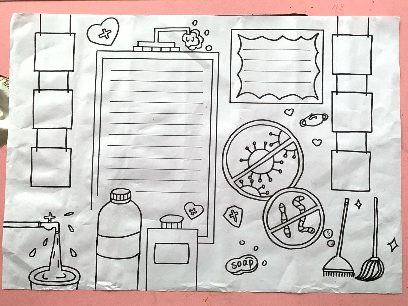 卫生与健康手抄报分享7815 讲卫生,爱健康,人人有责,共享美好家园