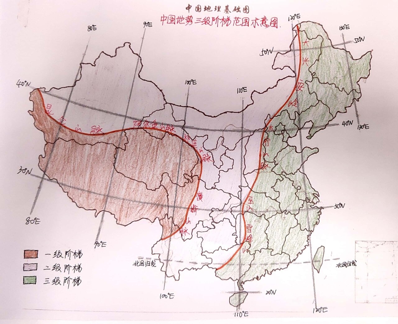 中学地理‖中国地形(中国山脉)