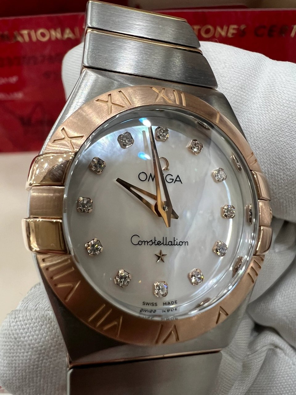 6015欧米茄四代星座女士石英腕表 欧米茄四代星座女士石英腕表