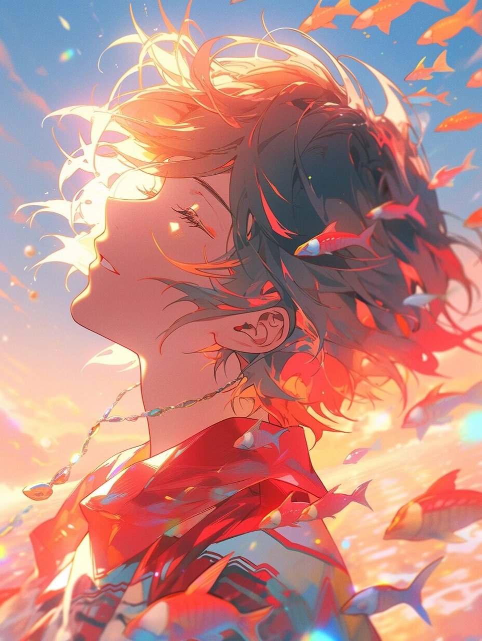 是彩色梦幻的男生头像呀7515(含咒语分享) 咒语/关键词: a boy