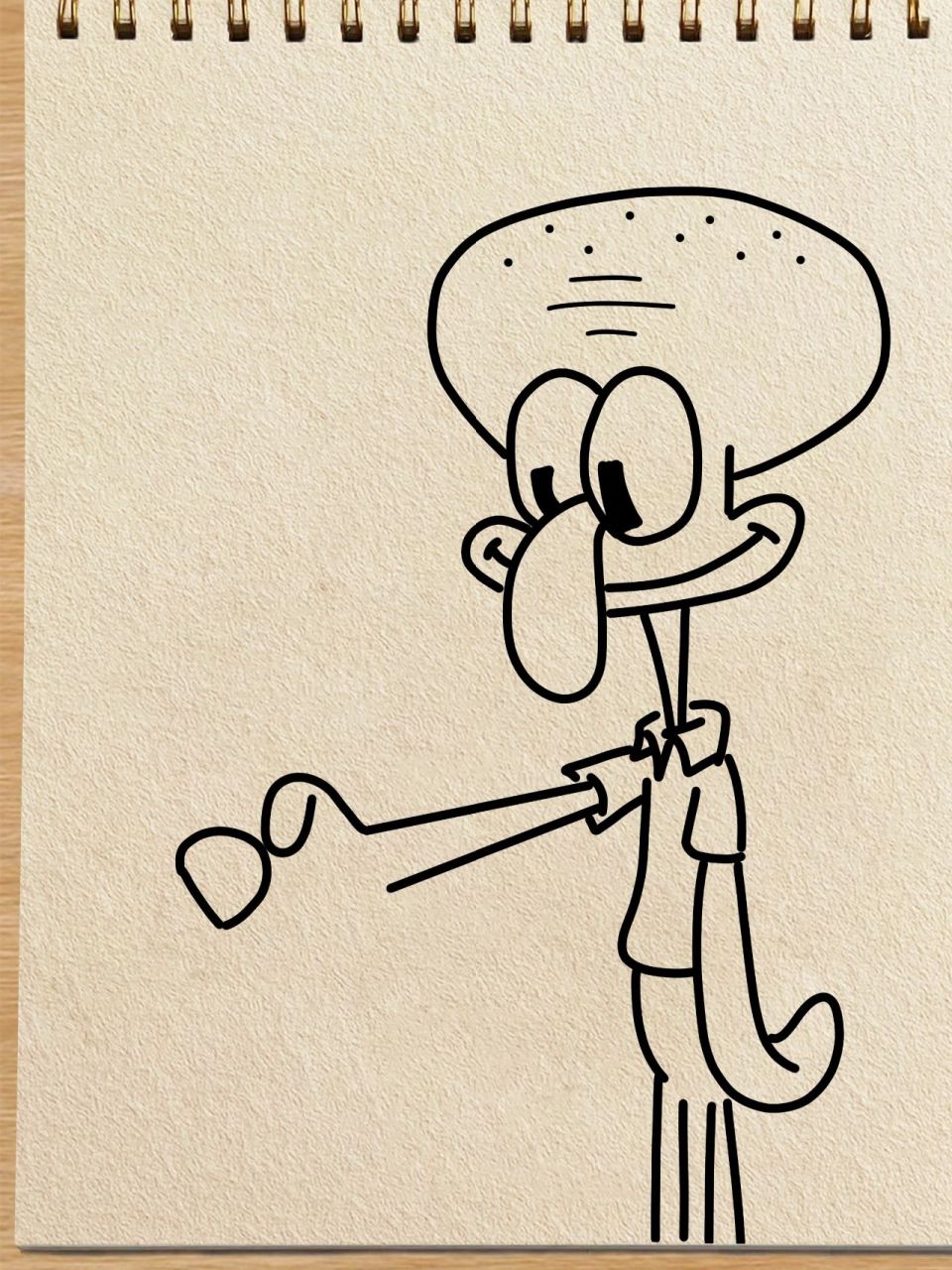 挑战画100幅章鱼哥简笔画/41 爱简笔画