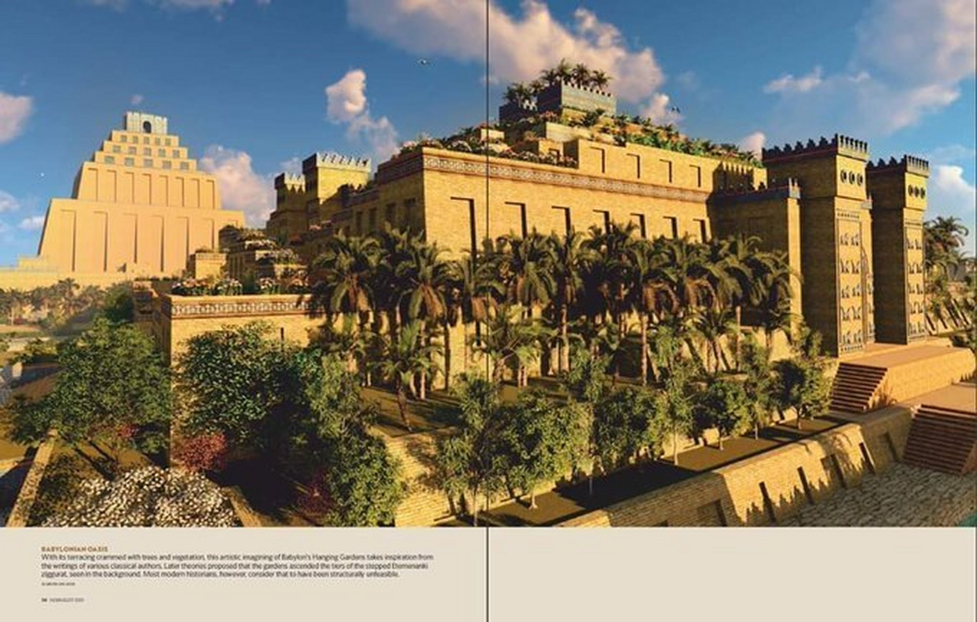 传说中的巴比伦空中花园,被誉为古代世界七大奇迹之一.