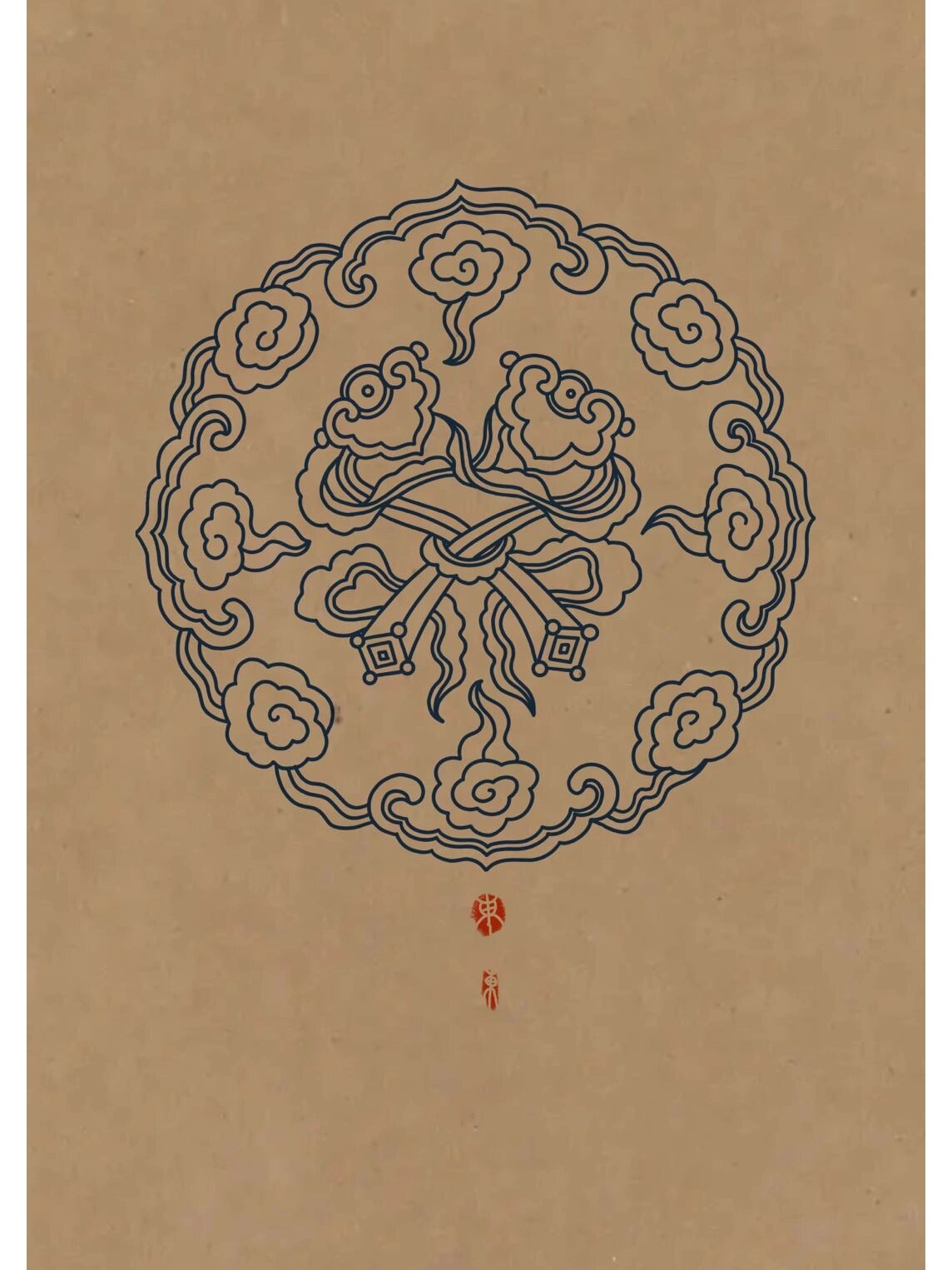 传统图案‖祥云如意纹样9715