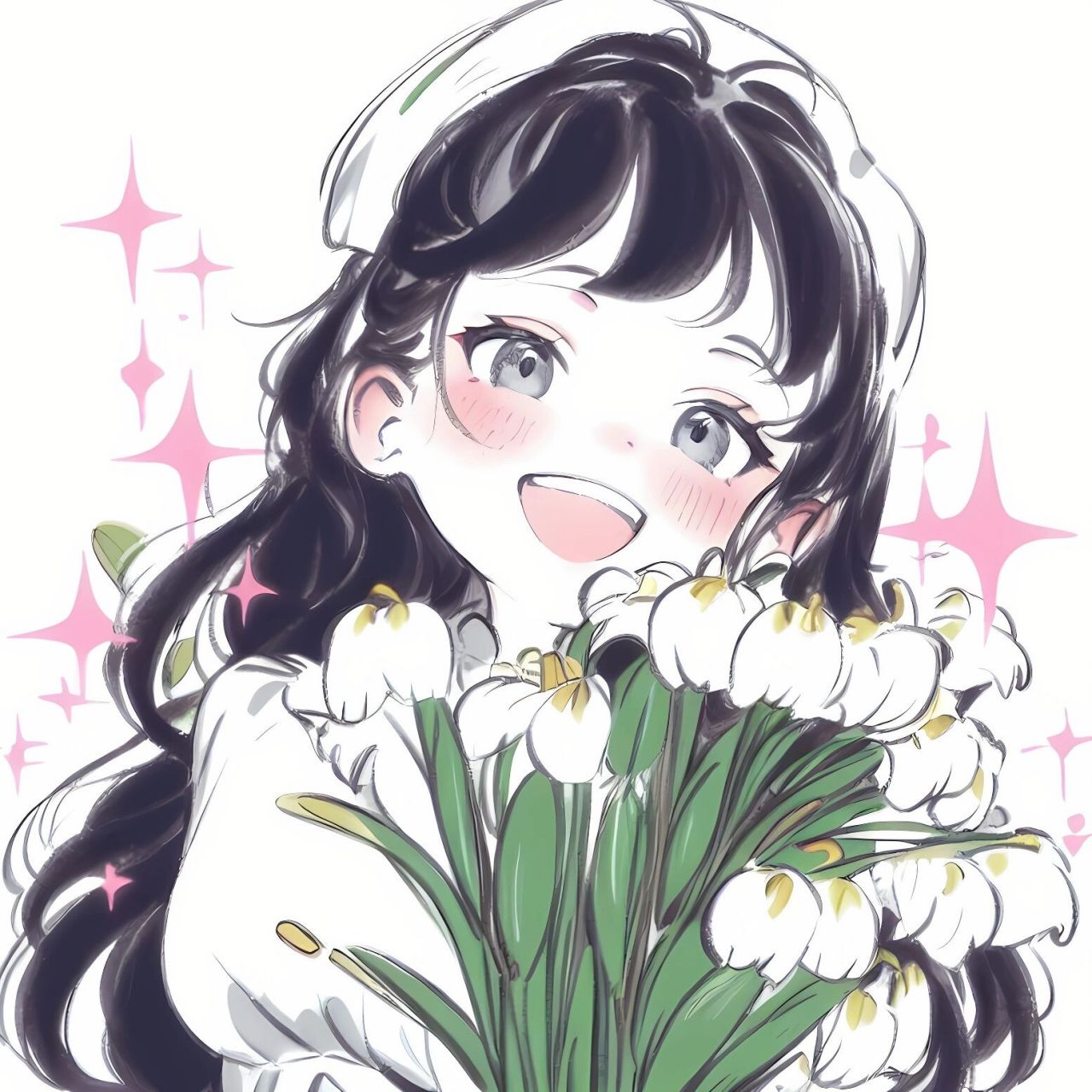 铃兰花头像91超甜的女生头像 有宝宝蹲的铃兰花头像来啦