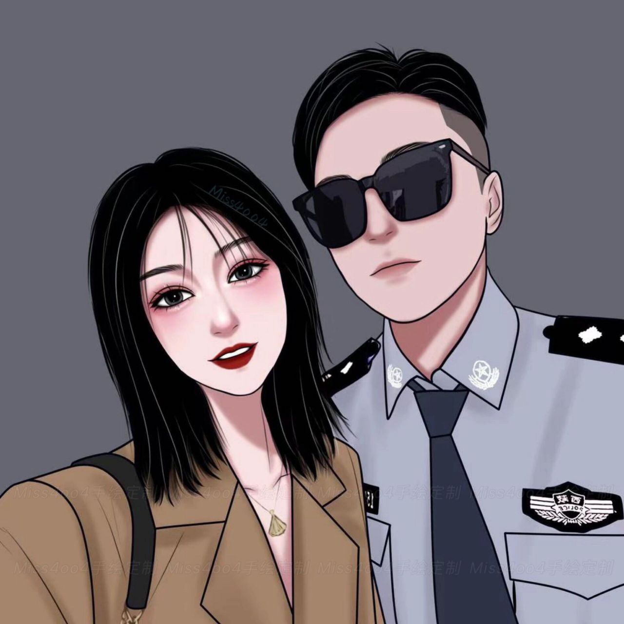 手绘头像 | 高冷女生头像头像 这种感觉爱了爱了～ 手绘头像 头像画画