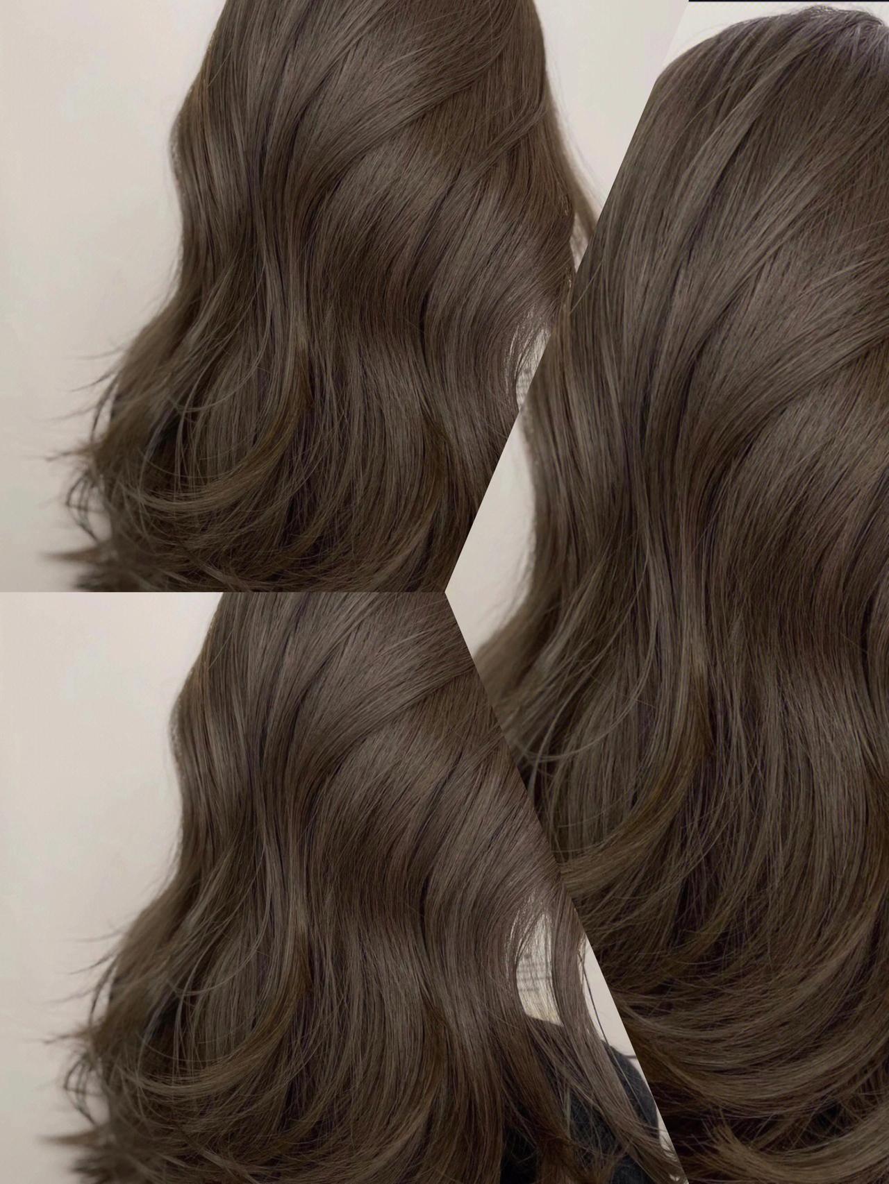 巧克力棕色,非常显质感的发色