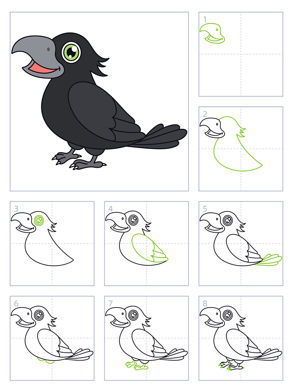 简笔画73期|乌鸦