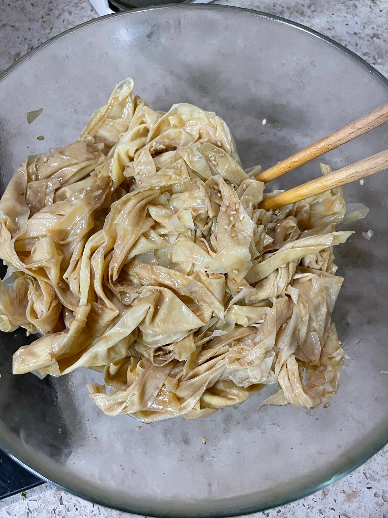 扬州花园茶楼的豆腐皮包子 今天继续做包子[庆祝]曾经去扬州游玩的