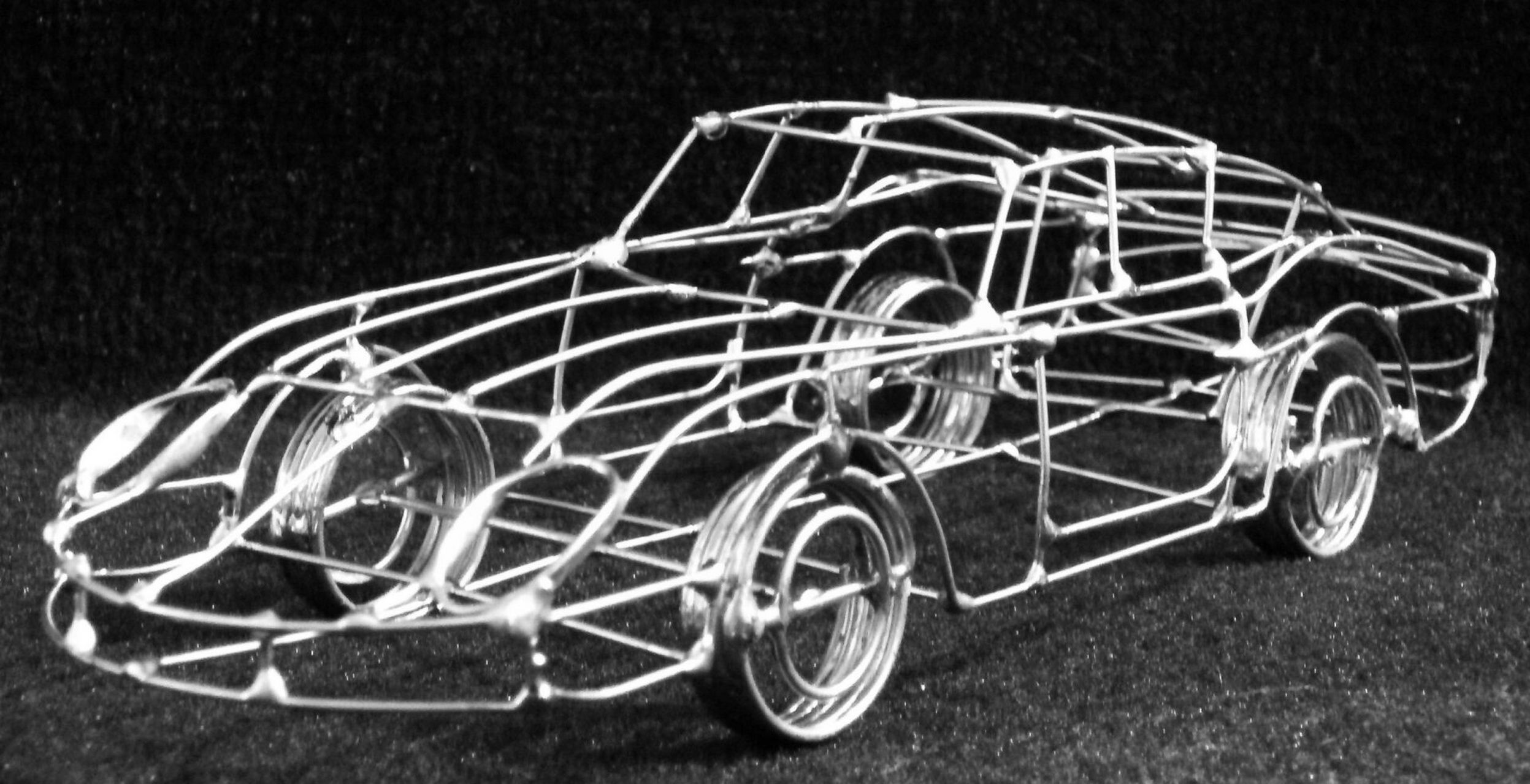 钢丝手工模型 钢丝焊接 ,镂空的模型车 直升机小摩托