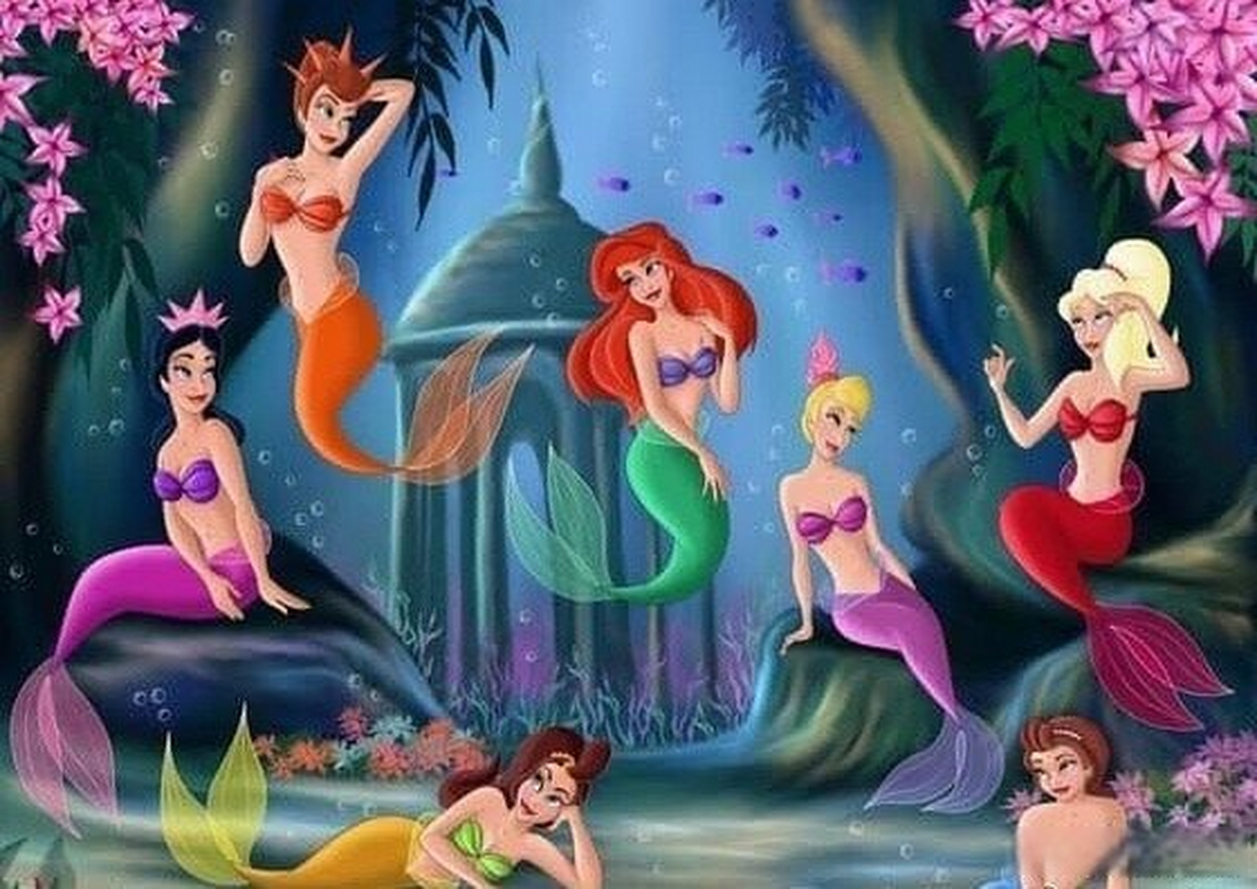 美人鱼》的6个姐姐剧照9615,都是比较欧美的感觉,你觉得哪个小姐