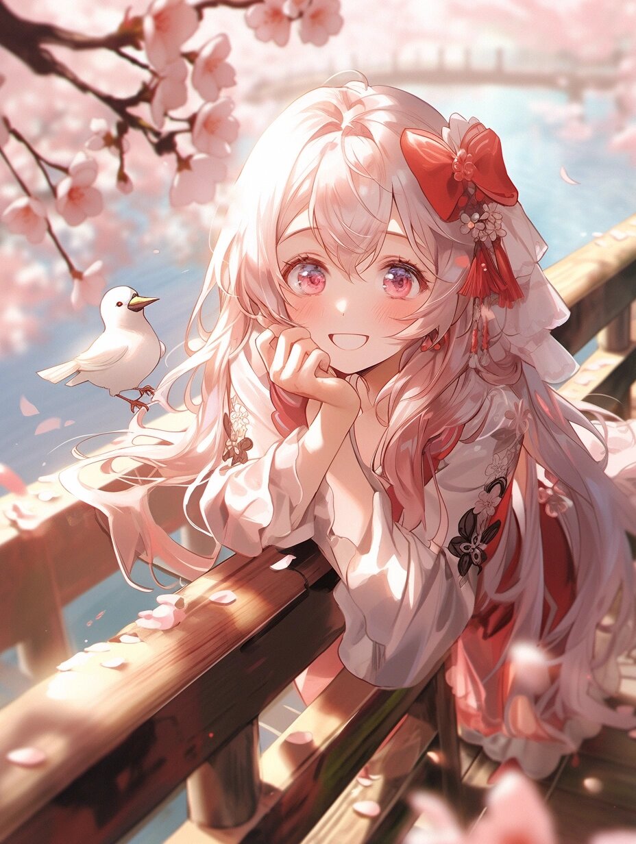 古风头像壁纸插画素材女生可爱头像