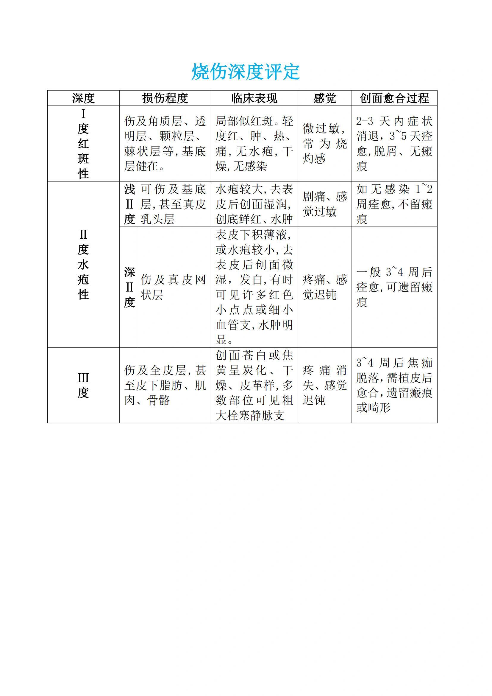 烧伤面积算法图片