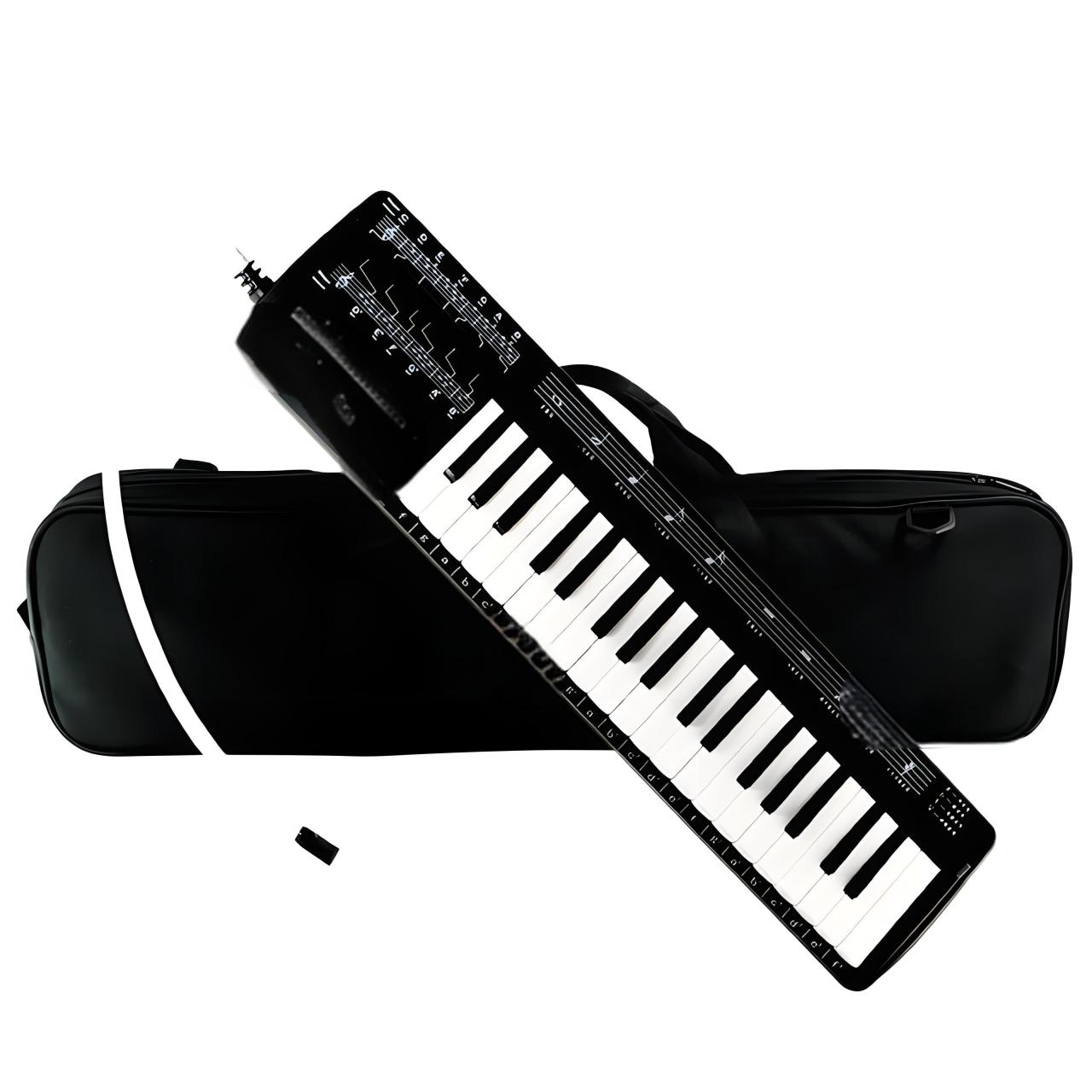 口风琴图片 口风琴,英文名melodica,是一种结合了键盘和吹奏的乐器,其