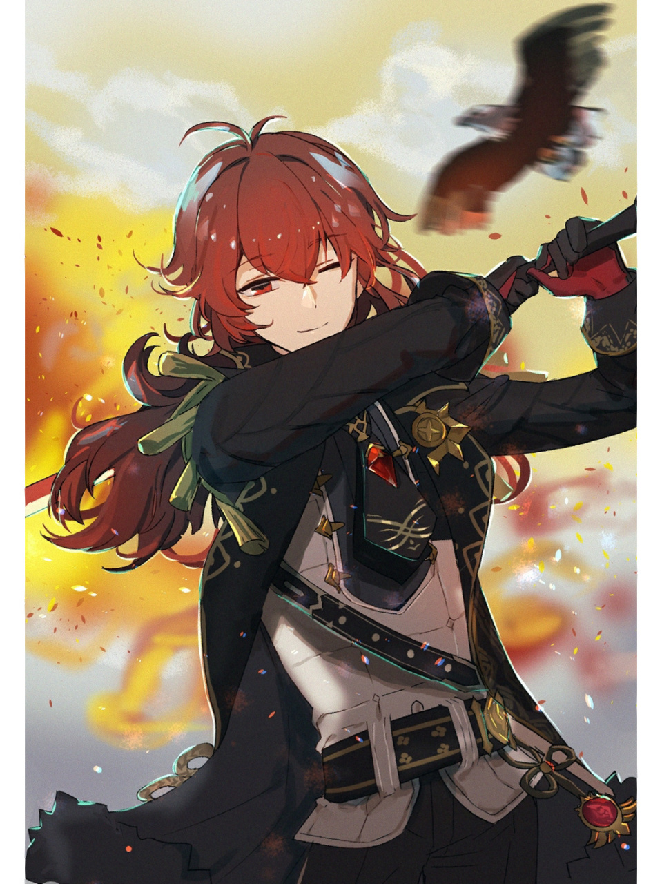 原神精美壁纸分享「迪卢克」 来源:荞荞荞麦面 	 有饱饱要迪卢克,来啦