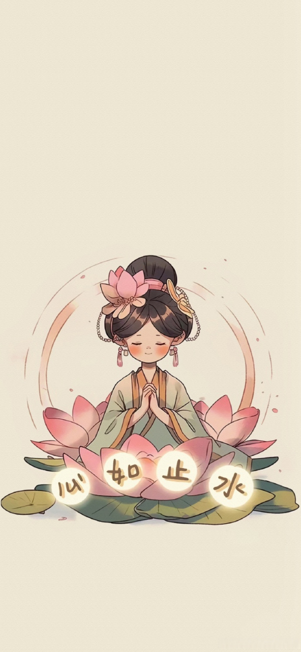 一组"可爱佛系"手机高清壁纸   #文案# #情感# #手机壁纸