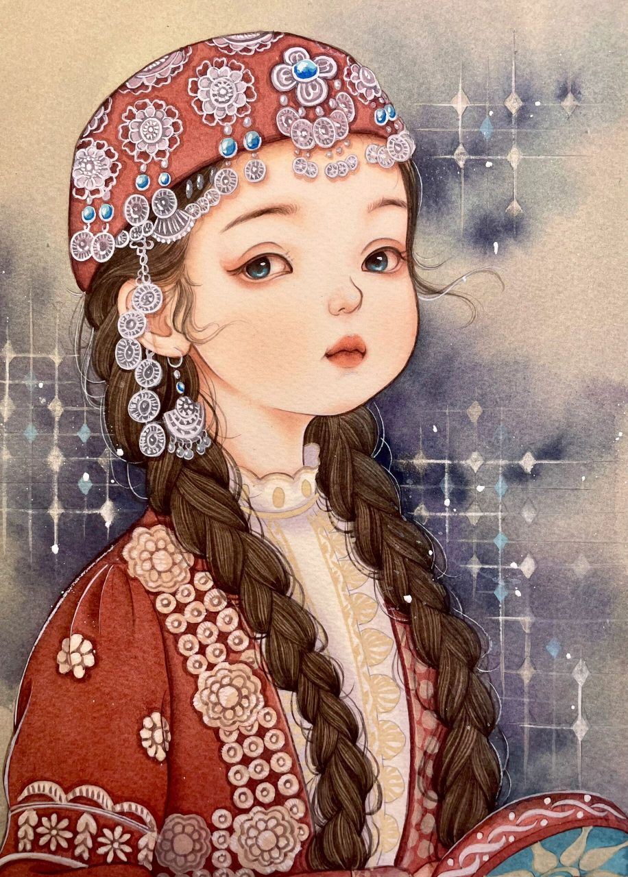 维族姑娘完成