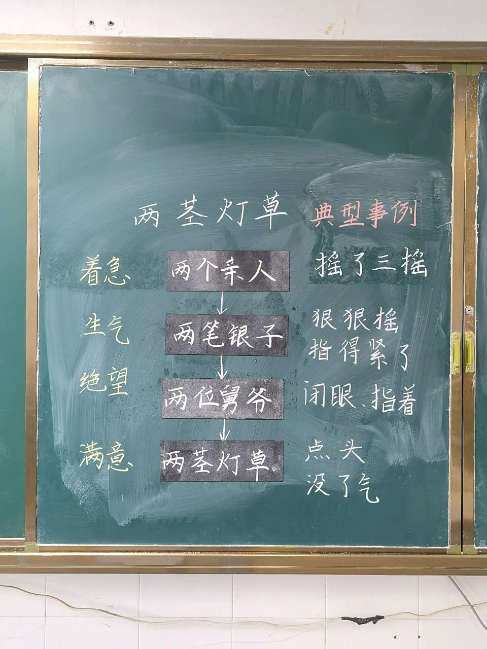 五下|《两茎灯草》板书 记录课堂 一起成长