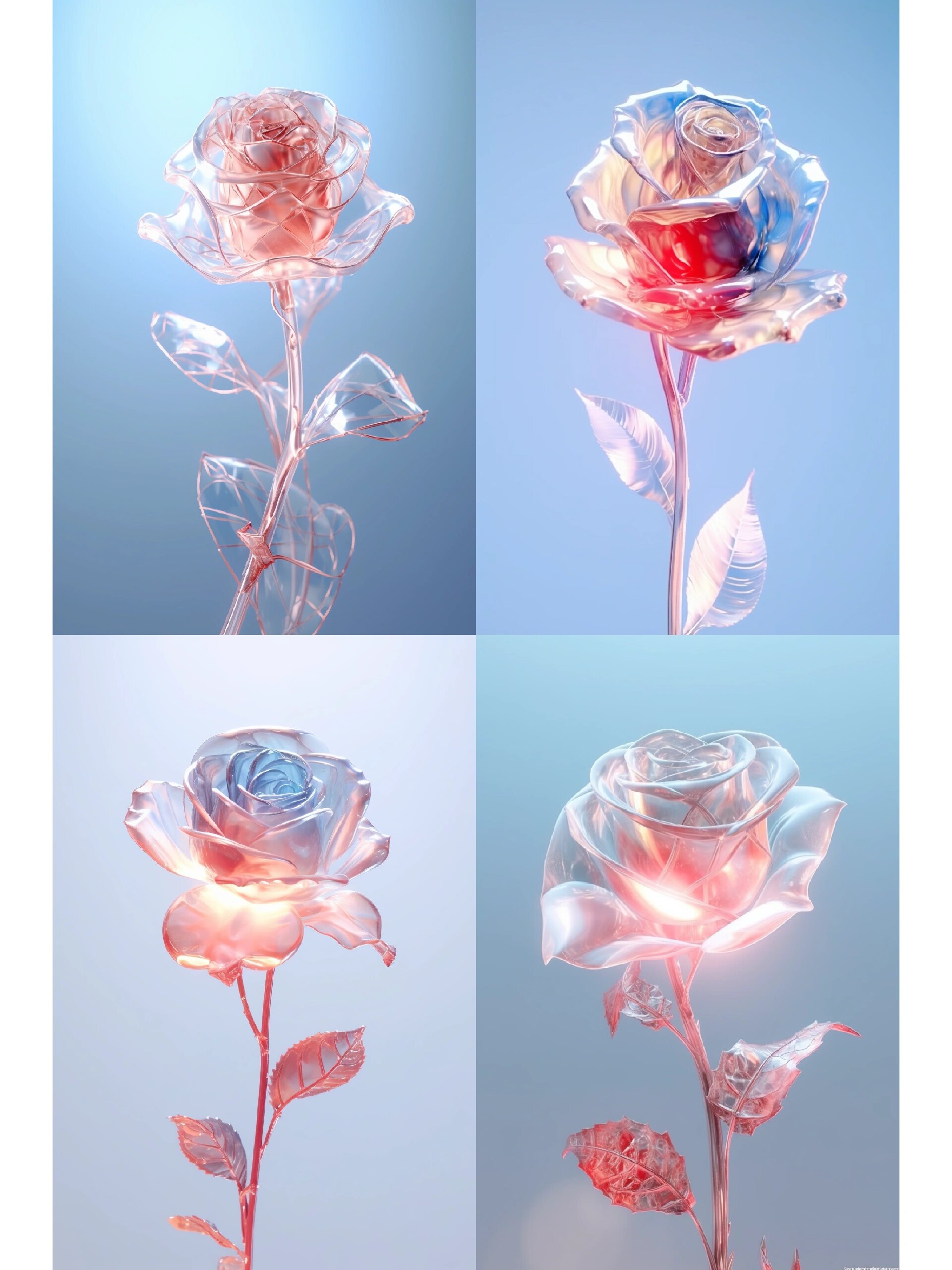 水晶玫瑰壁纸来啦 没有什么花比玫瑰更能表达爱意的9595 #玫瑰花